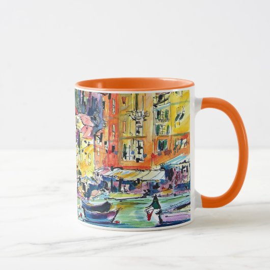Portofino Italie Voyage Artsy Mug (Droite)