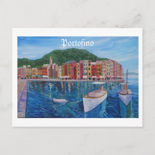 Portofino Mediterrane Pearl van de Italiaanse Rivi Briefkaart