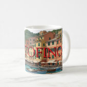 Portofino Mug Italian Riviera Seaside Coffee Cup (Devant droit)