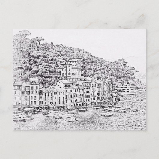 Portofino romantique, Italie Carte postale (Devant)