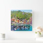 Portofino Vierkante Klok (Huis)