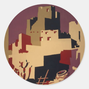 portofoons voor de nationale parken van Pueblo Ronde Sticker