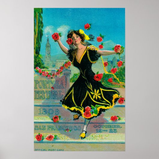 Portola Festival Advertisment (danser) Poster (Voorkant)