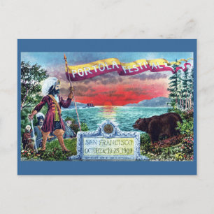 Portola Festival Explorers en Beer op SF Bay Briefkaart
