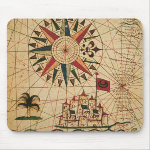 Portolan Chart   Kaart van Caïro, Egypte Muismat