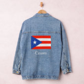 Portoricain Drapeau Boricua Banderas Denim Veste (Hangar)