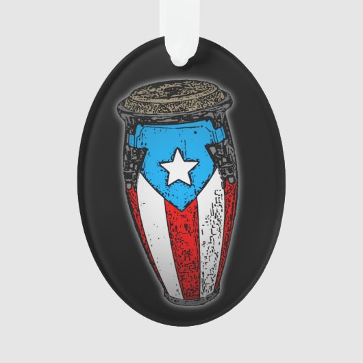 Portoricain Drapeau Conga T-Shirt (devant)