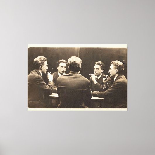 Portrait à cinq voies de Duchamp toile étirée (Recto)