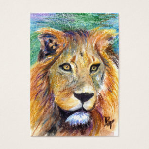 Portrait ACEO Artcard de lion