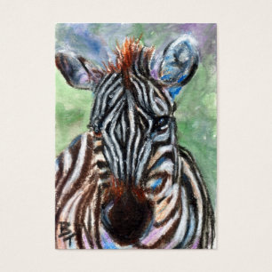 Portrait ACEO ArtCard de zèbre