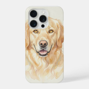 Portrait aquarelle de Golden Retriever