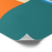 "Portrait Art Déco avec Arrière - plan géométrique (Coin)