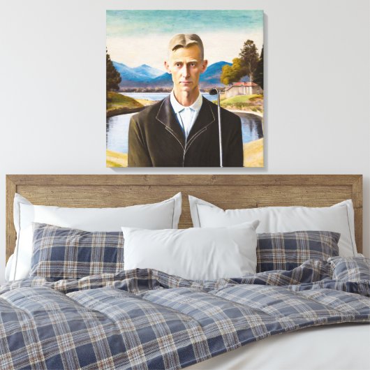 Portrait Avec Pointe - Impression De Toile Étitrée (Insitu(Chambre))