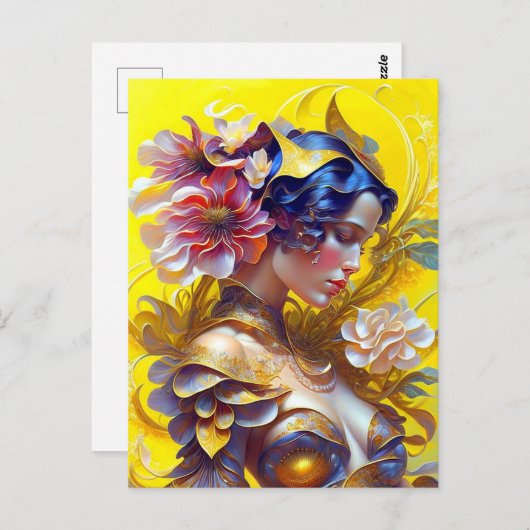 portrait briefkaart (Voorkant / Achterkant)