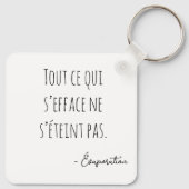 Portrait brumeux en noir et blanc sleutelhanger (Achterkant)