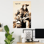 Portrait Buffalo Bill Cody Poster (Thuiskantoor)