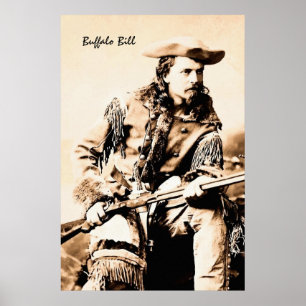 Portrait Buffalo Bill Cody Poster