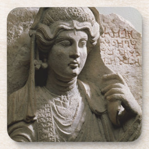 Portrait bust tomb relief, Roman, c.2nd/3rd centur Drankjes Onderzetter