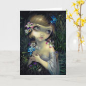 "Portrait carte de voeux d'Ophélie" (Fleur jaune)