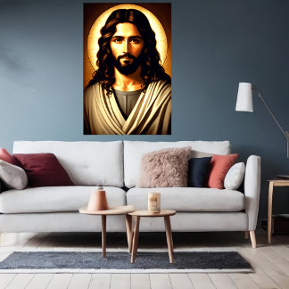 Portrait cool de Jésus-Christ | AI Art Poster