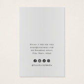 Portrait cool unique logo personnalisé écran d'ore (Dos)