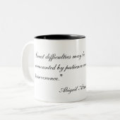 Portrait d'Abigaïl Adams et tasse de citation (Devant gauche)