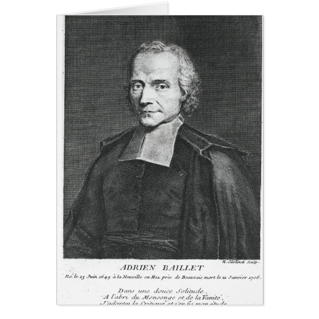 Portrait d'Adrien Baillet (Devant)