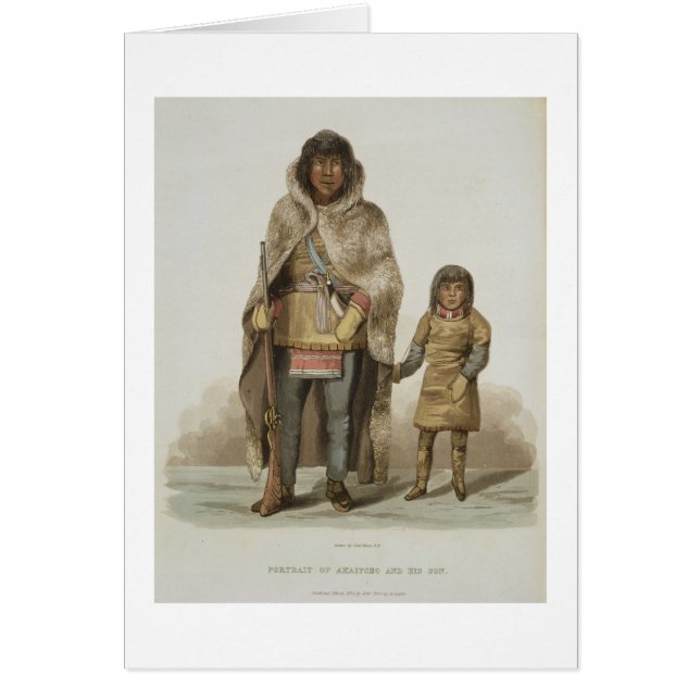 Portrait d'Akaitcho et de son fils, de 'récit (Devant)