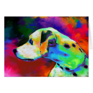 Portrait dalmatien contemporain de chien
