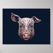 Portrait d'animaux de bébé cochon | Impression de  (Devant)