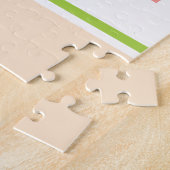 Portrait d'art de la chèvre coloré Puzzle (Côté)