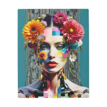 Portrait d'art Glitch