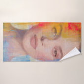 Portrait d'art mixte dynamique (Serviette de bain)