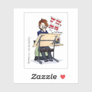 Portrait d'artiste - Sticker Matte