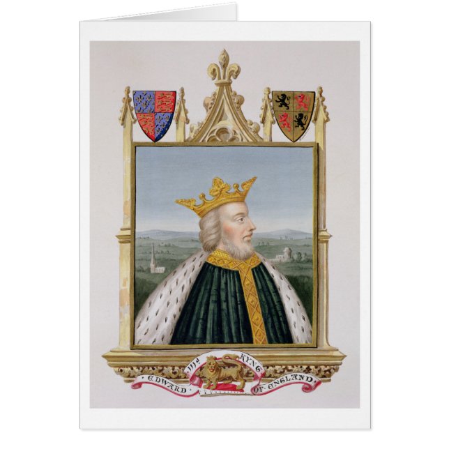 Portrait de 1312-77) rois d'Angleterre f d'Edouard (Devant)