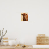 Portrait de bébé bison – Décoration murale Prairie (Cuisine)