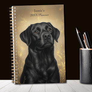 Portrait de Black Labrador Retriever Personnalisé