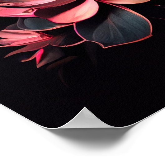 Portrait de Bouddha avec Lotus | Poster d'art (Coin)