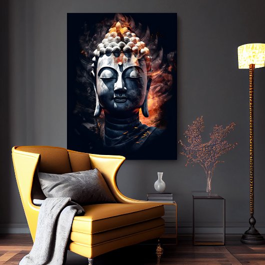 Portrait de Bouddha | Poster de l'Art numérique