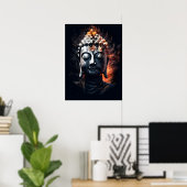 Portrait de Bouddha | Poster de l'Art numérique (Bureau à domicile)
