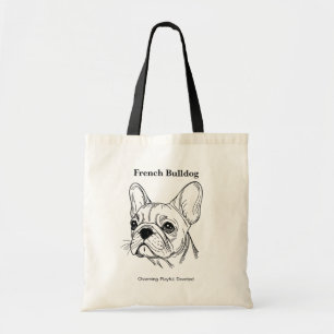 Portrait de Bulldog Français Grand Sac fourre-tout