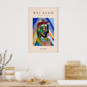 Portrait de buste de Picasso Impression d'art abst (Cuisine)