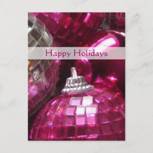 Portrait de carte postale "Happy Holidays" de Pink