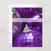 Portrait de carte postale "Joyeux jours fériés" de (Devant / Derrière)