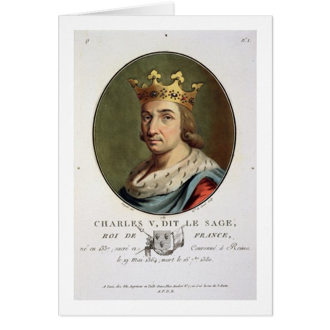 Portrait de Charles V, appelé "" le roi sage de F (Devant)