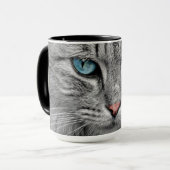 Portrait de chat Café Mug (Devant gauche)
