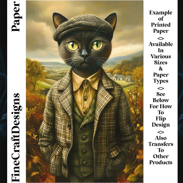 Portrait De Chat Dans La Campagne CM2 Papier De Sc (Créateur téléchargé)