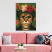 Portrait de chat de Frida Kahlo, impression d'art (Insitu(Salon))