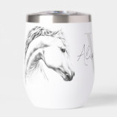 Portrait de cheval Dessin animal Art équestre Nom (Avant)