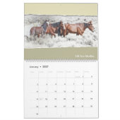Portrait de cheval sauvage, grand calendrier (Jan 2027)